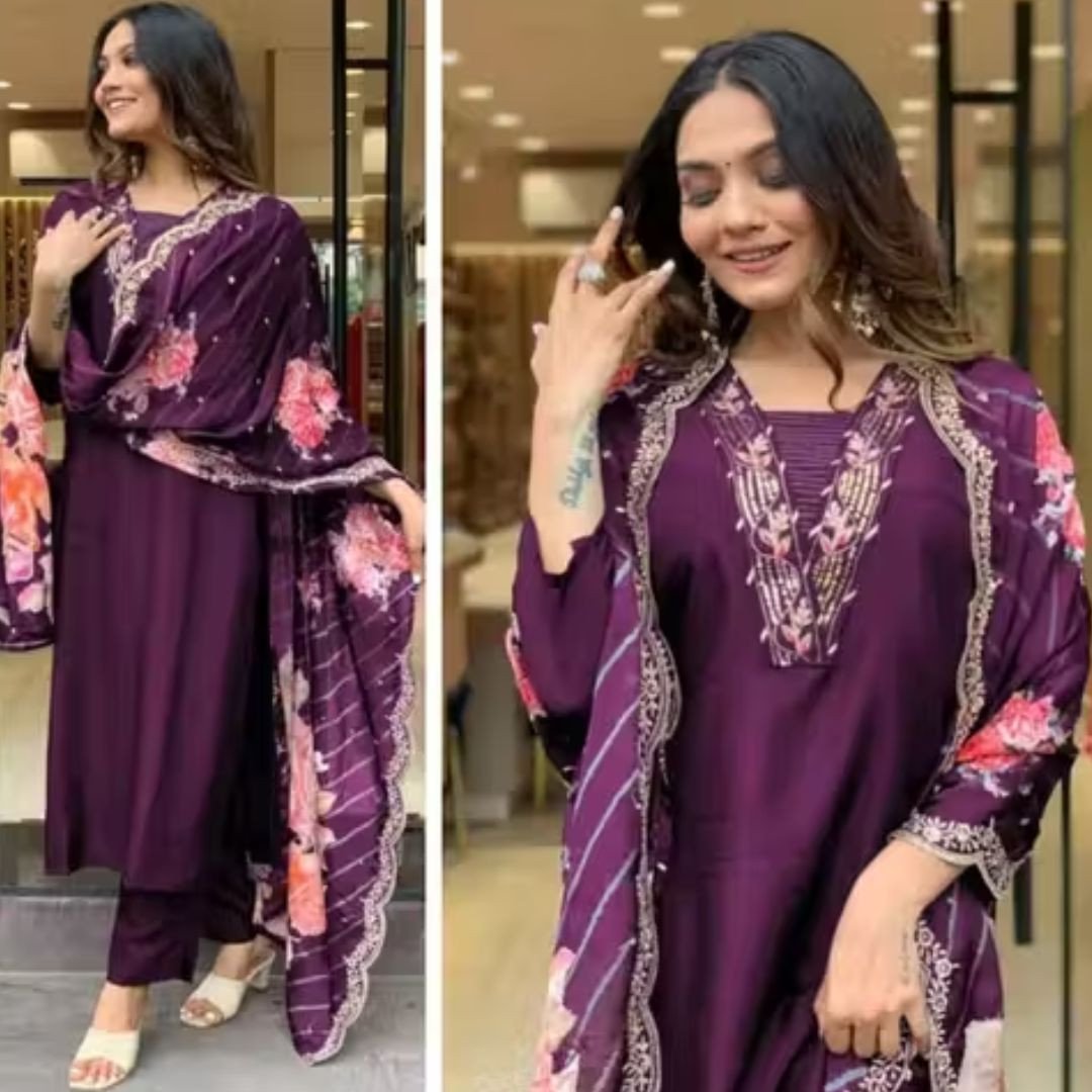 Embroidered Kurta Set – Timeless Ethnic Charm & Style