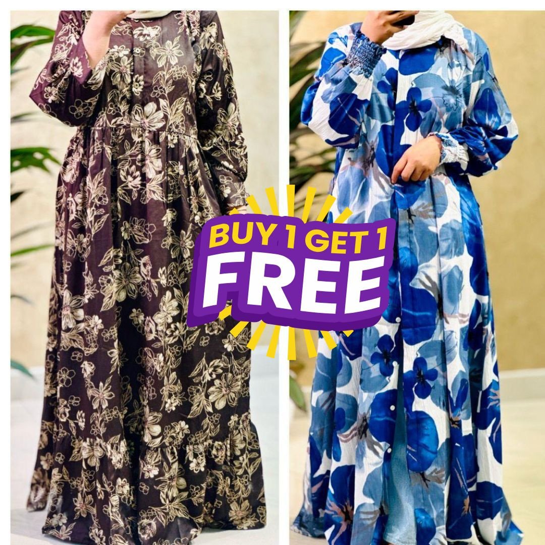 Combo Offer Printed Gown