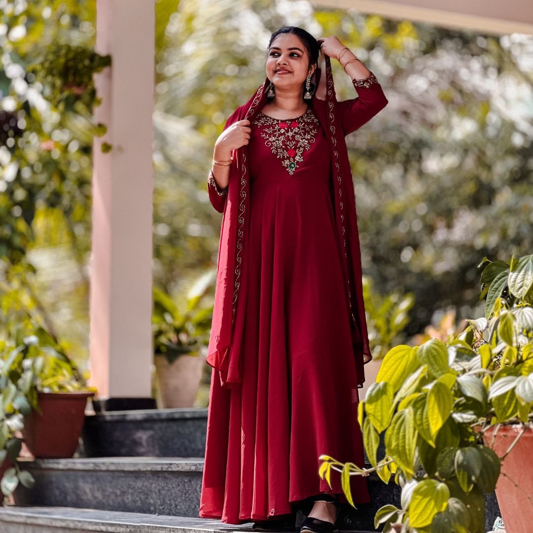 Stylish & Affordable Anarkali Set with Full Lining – Perfect for Any Occasion!