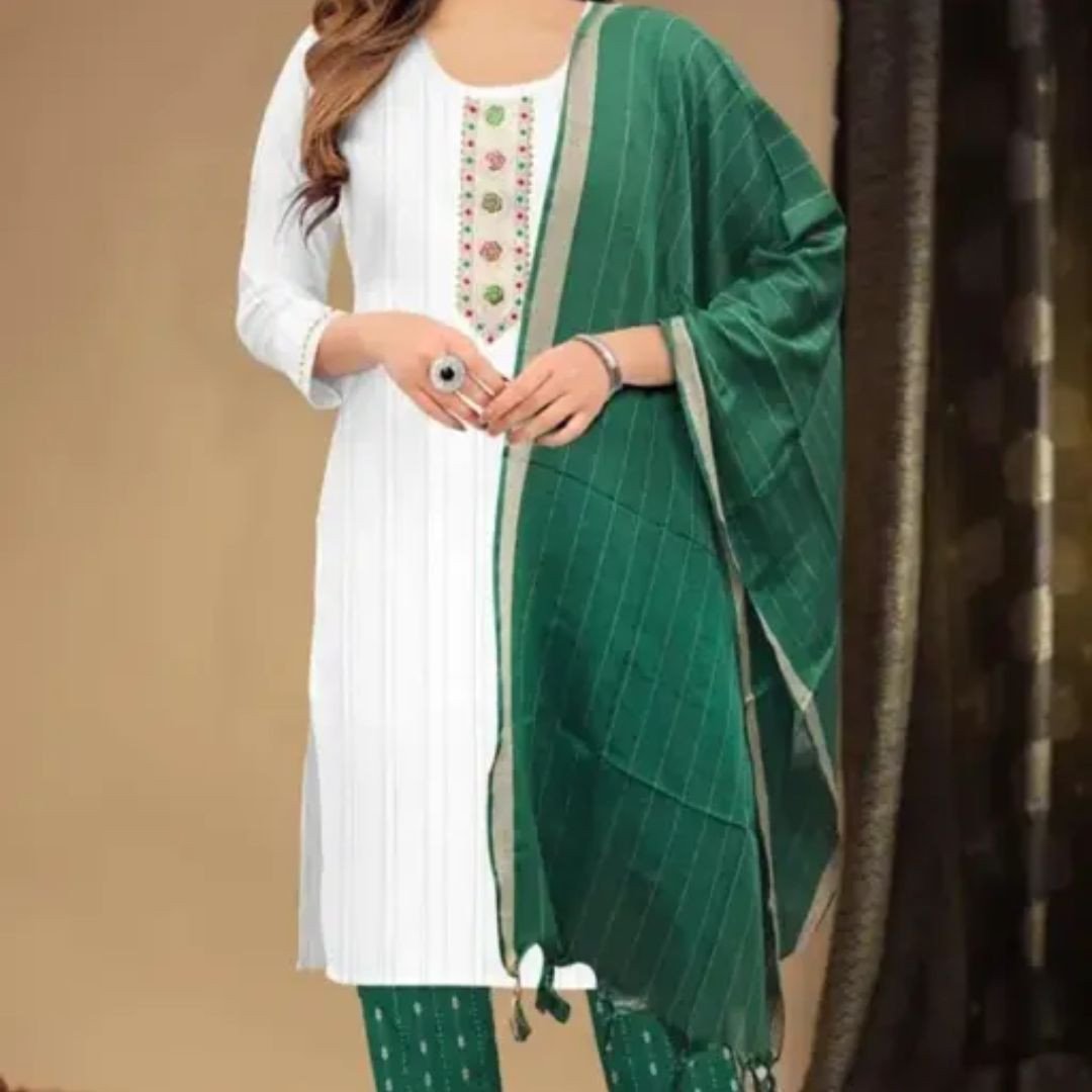 Khadi Cotton Kurta Set – Casual Wear for Women & Girls