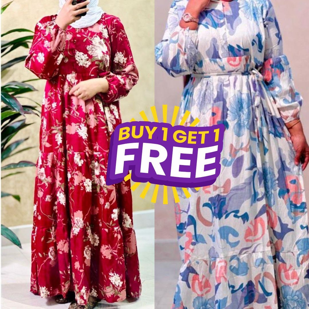 Combo Offer Printed Gown