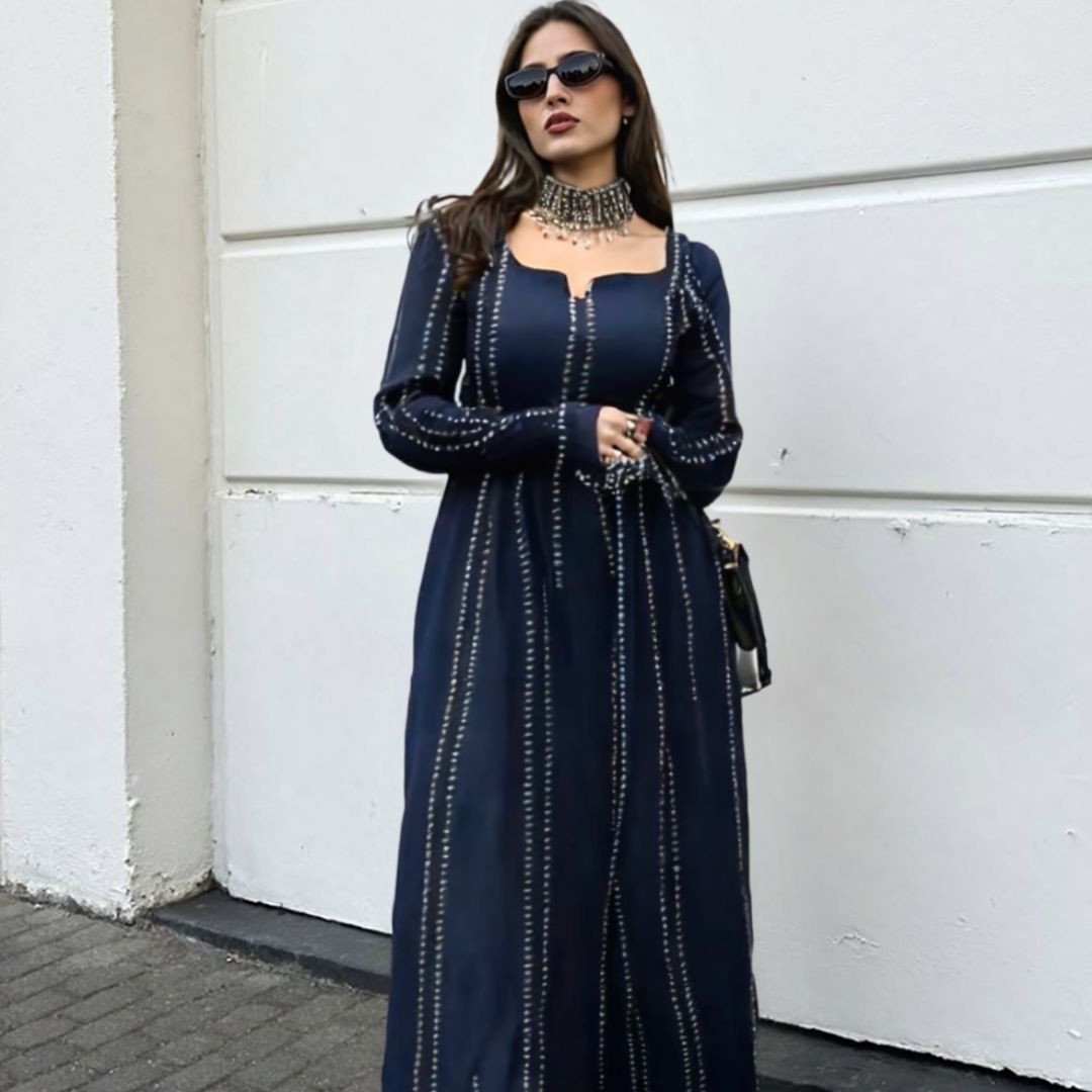 Women's Georgette Lining Kurti – Nayra Style Party Wear